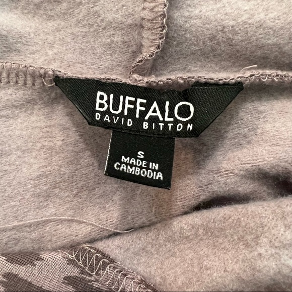 New Leopard Print David Bitton Buffalo Hoodie - Picture 10 of 11